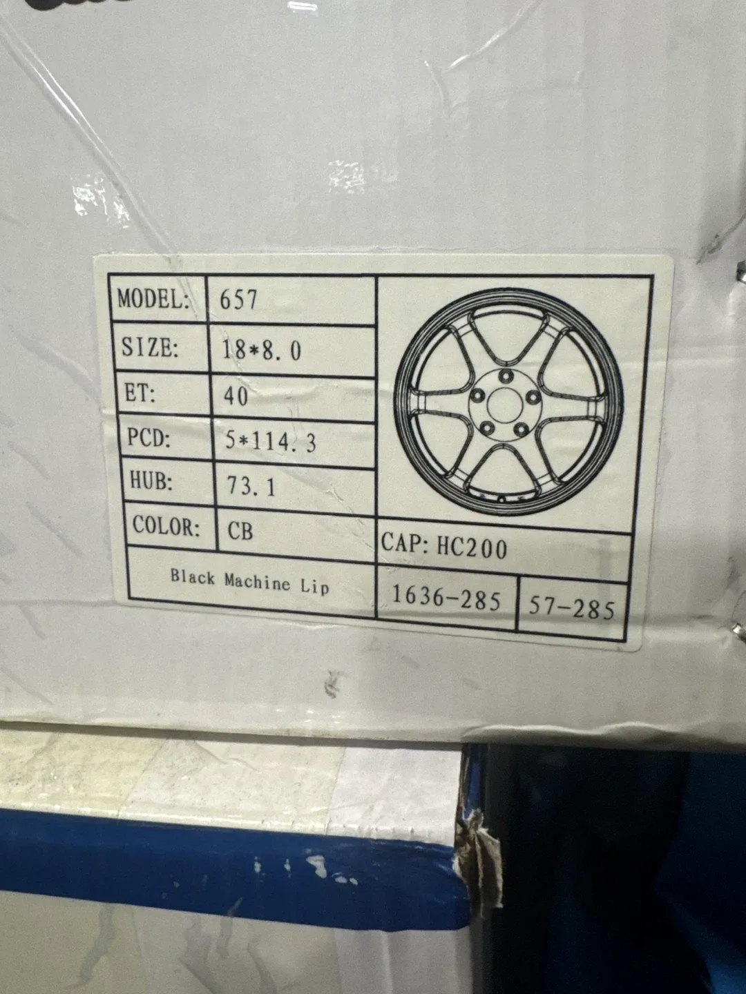 Starcar 657 Black Machine Lip Wheel 18x8.0 - photo 2