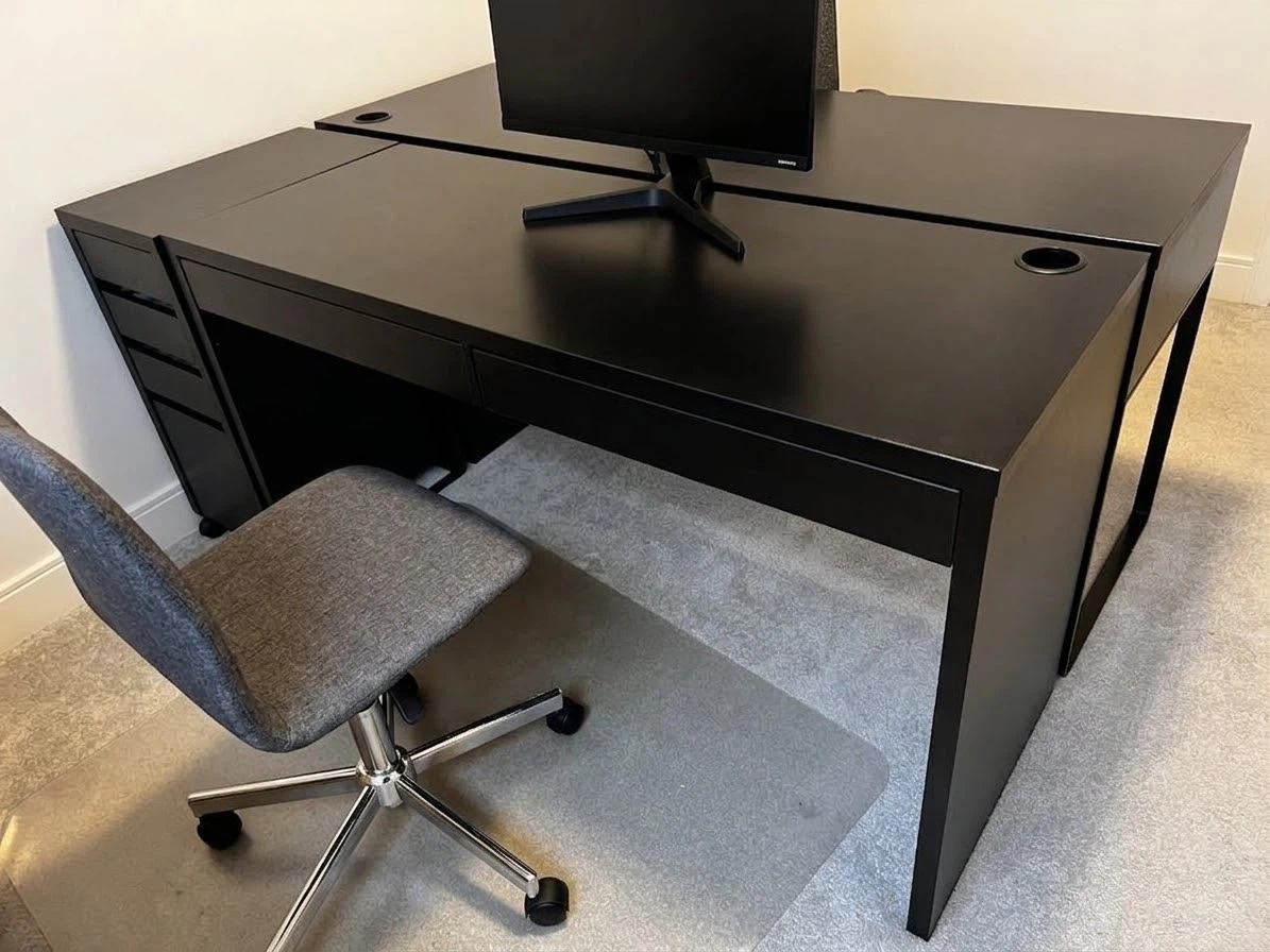 IKEA MICKE dark brown Desk