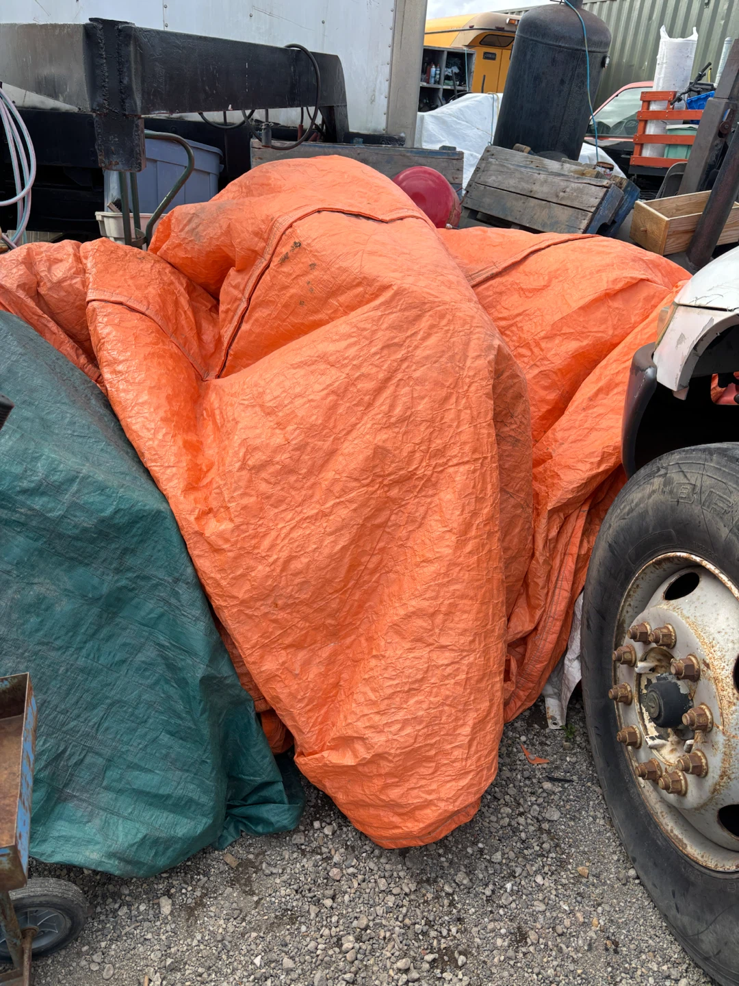 Large Orange Heavy Duty INSULATED Tarp