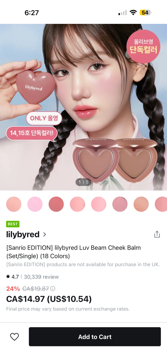 lilybyred Luv Beam Cheek Balm - 03 Mood Rose - photo 2