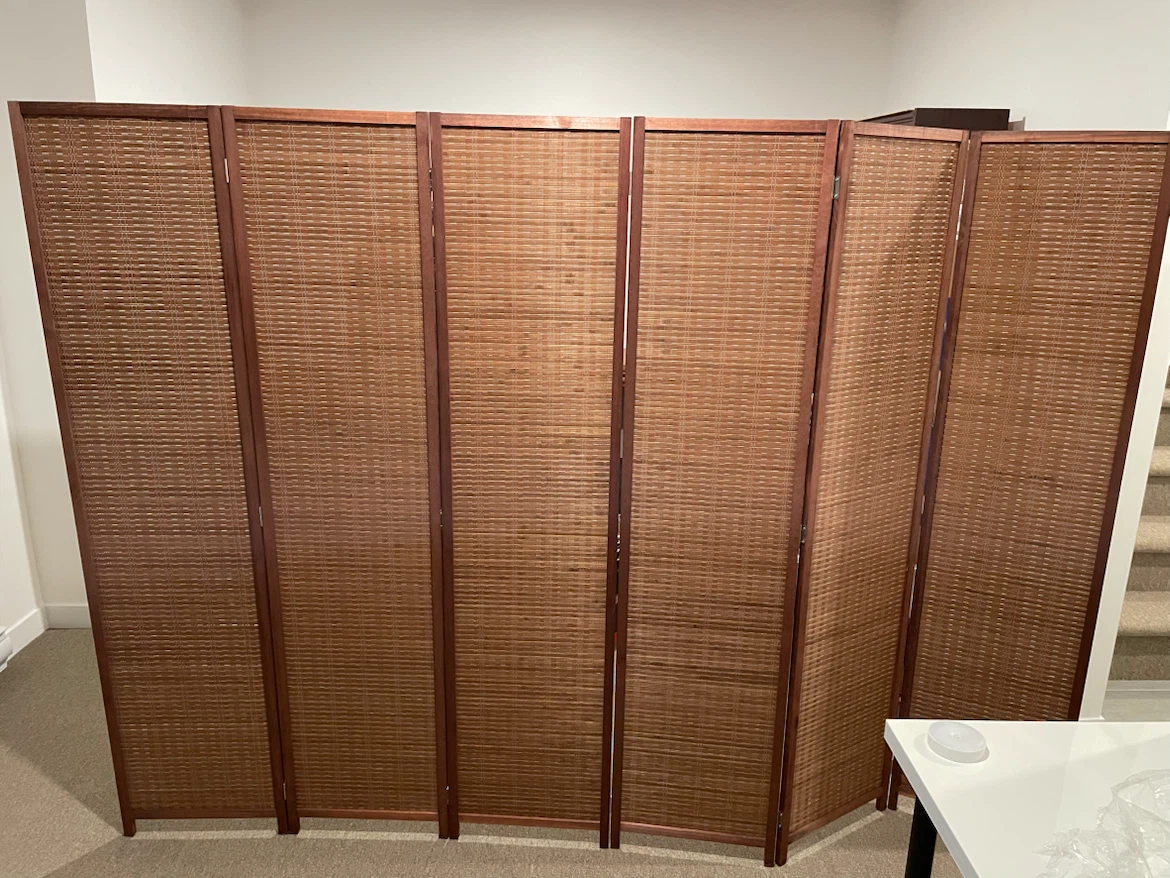 6-Panel Bamboo Room Divider - photo 2
