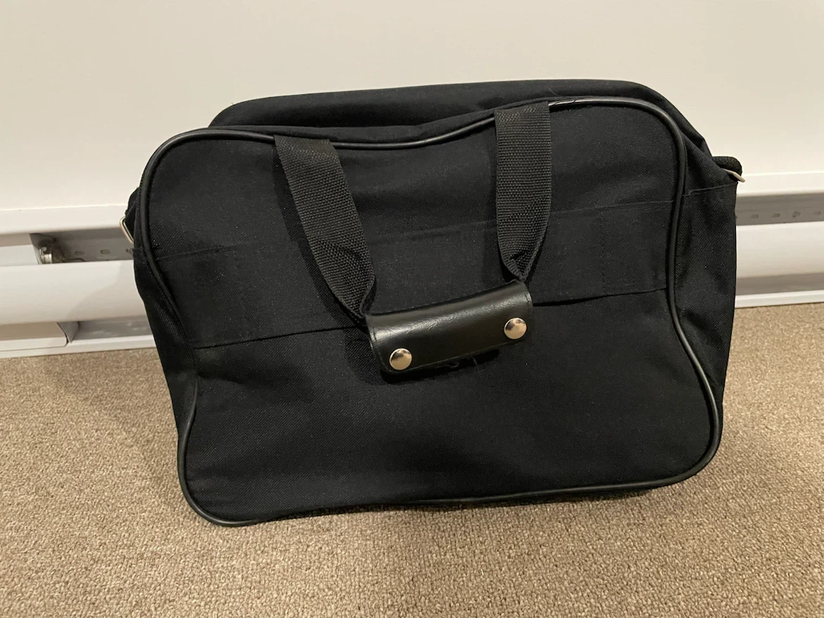 Black Canvas Carry-on Bag
