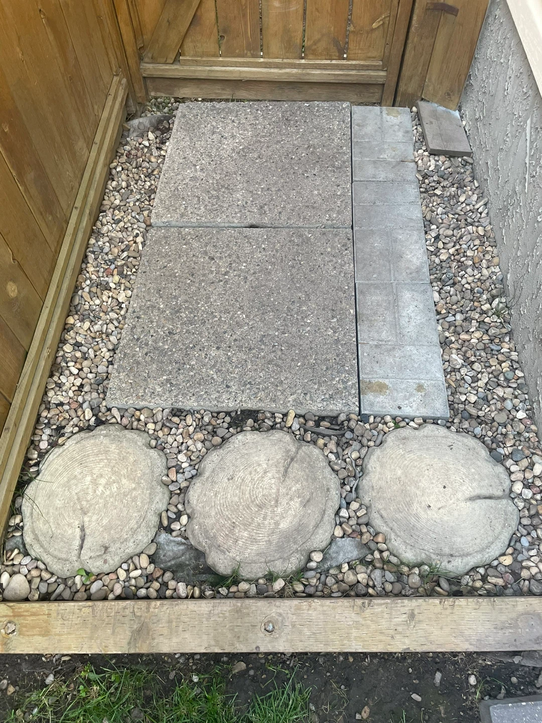 Patio walkway stones