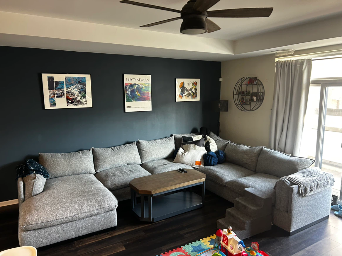 Large Gray Sectional Sofa