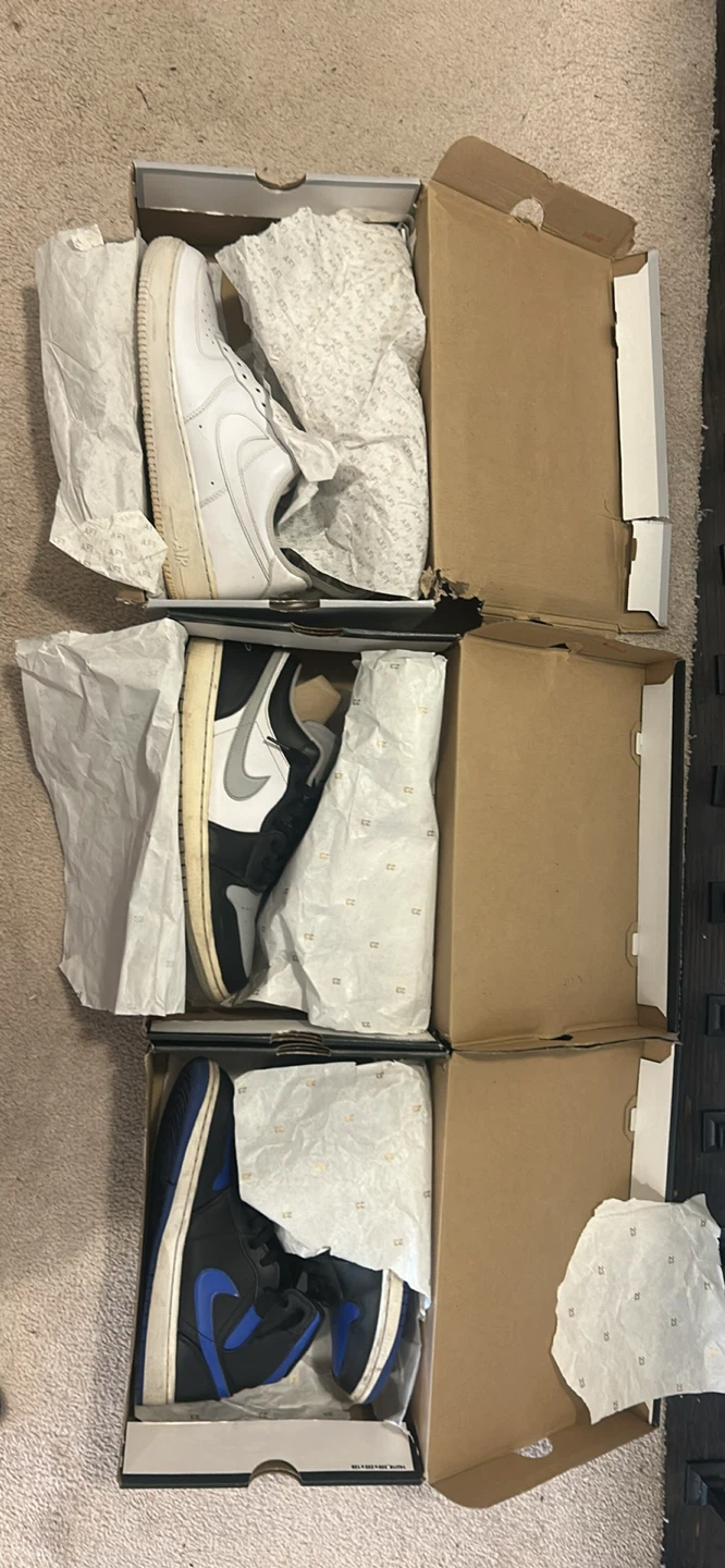 Nike & Jordan Bundle — AF1 + Shadow + Royal Blue (49)