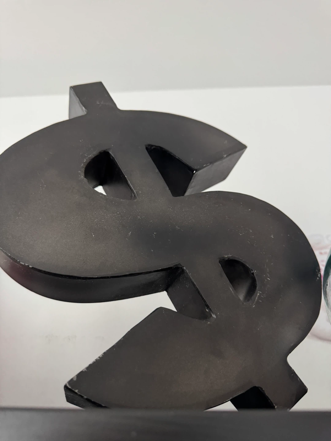Black Dollar Sign Decorative Figurine - photo 2
