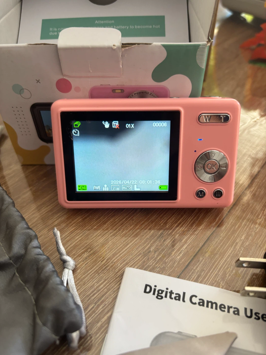 Pink 4K Digital Camera with 16X Zoom - photo 4