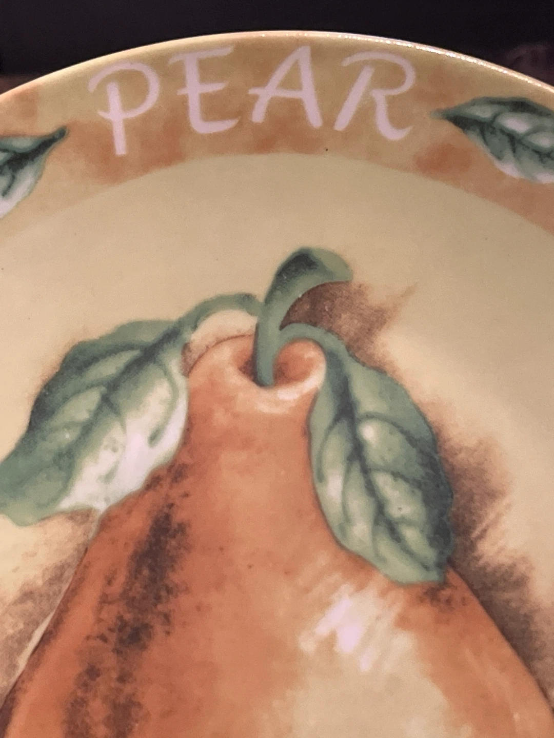 Vintage Hand-Painted Fruit Salad Plates 4 Tuscan Cottagecore - photo 5