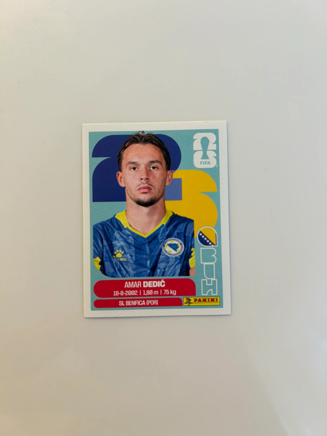 Amar Dedić Panini FIFA World Cup 2026 Sticker