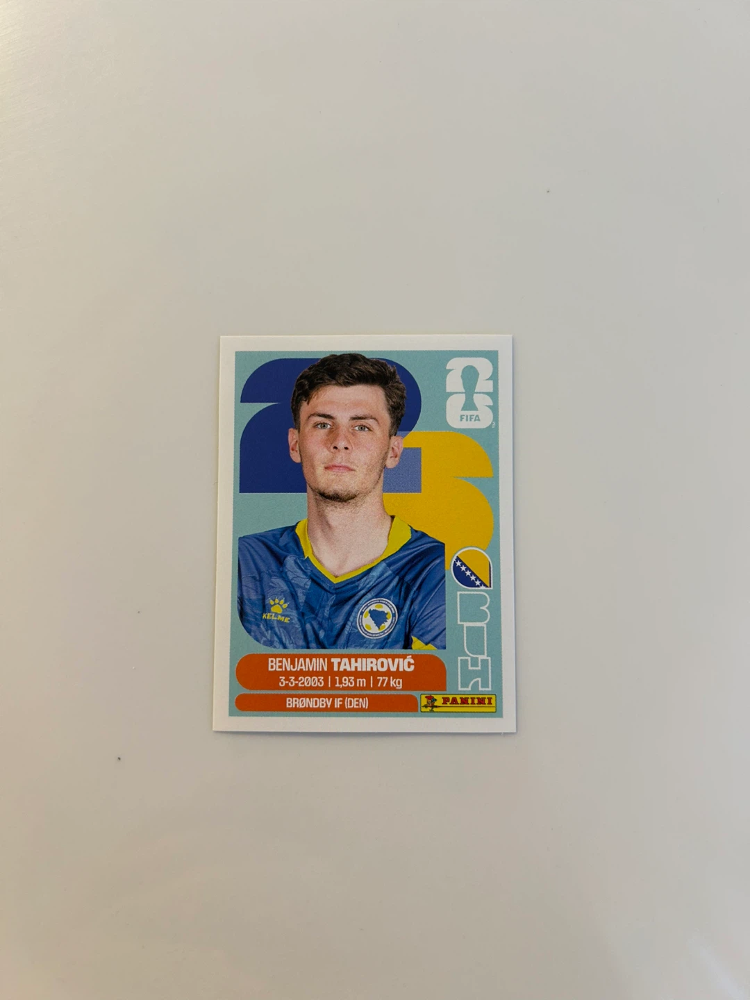 Benjamin Tahirović Panini FIFA World Cup 2026 Trading Card