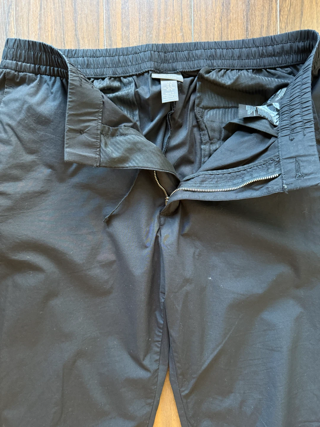 H&M Black Regular Fit Pants - Size M - photo 3