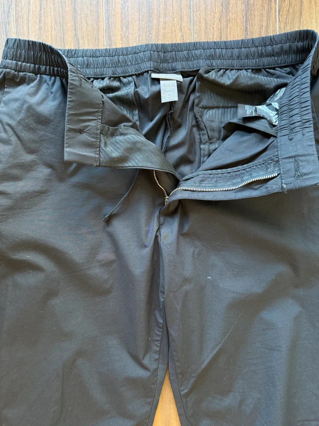 H&M Black Regular Fit Pants - Size M - photo 3