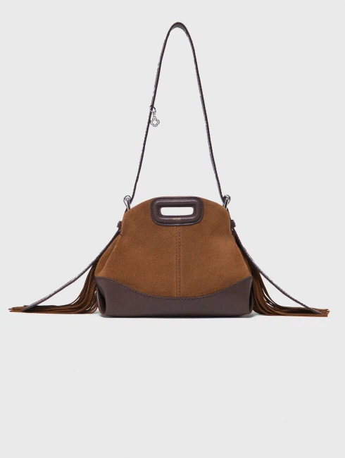 Maje leather and suede mini bag - photo 3