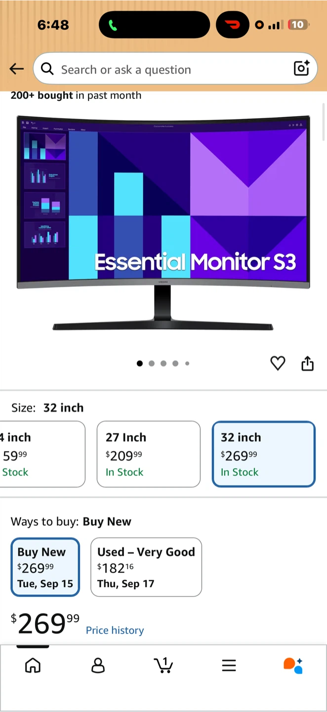 Samsung 32-inch Curved Essential Monitor S3 - photo 4