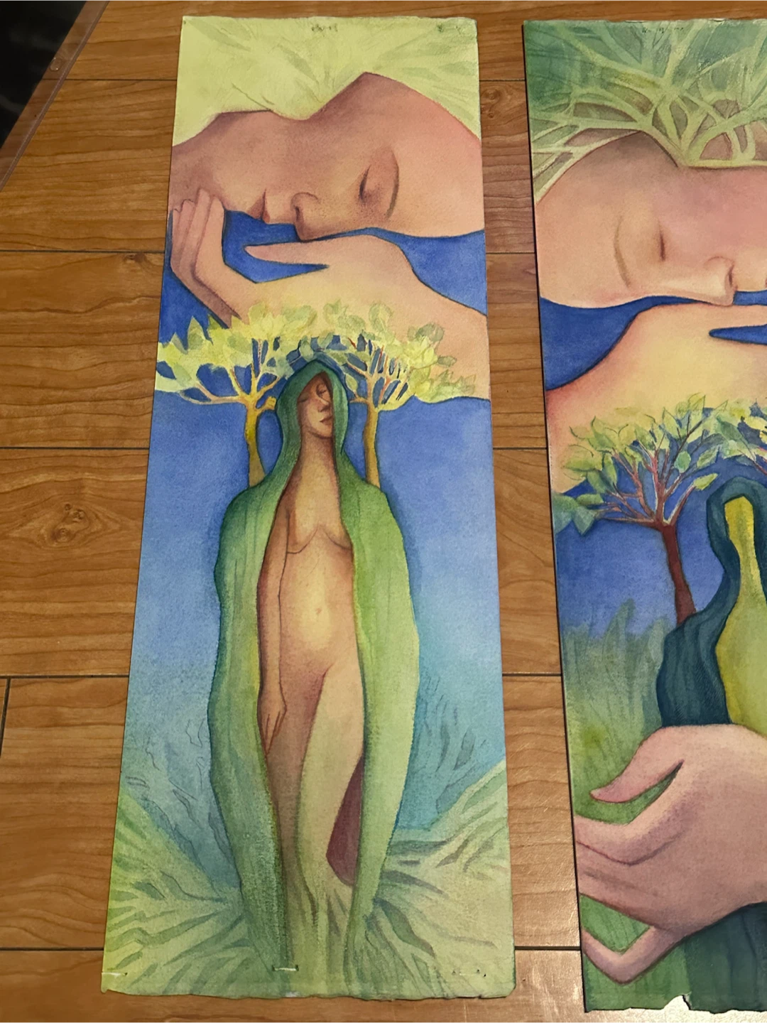 Pair of Watercolour Paintings - photo 2
