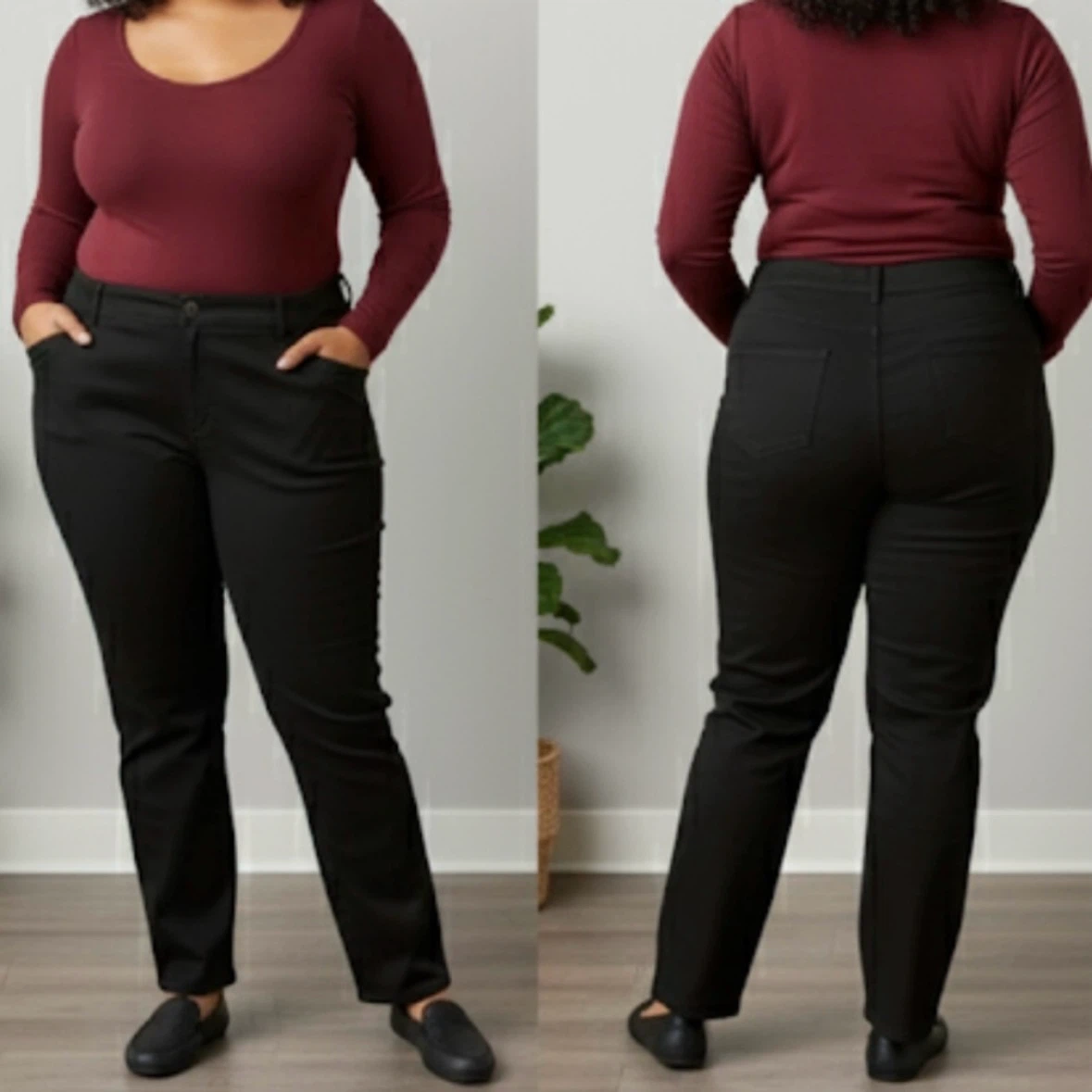 Reitmans In Every Story Universal Fit Black Denim Sz 26 Tall
