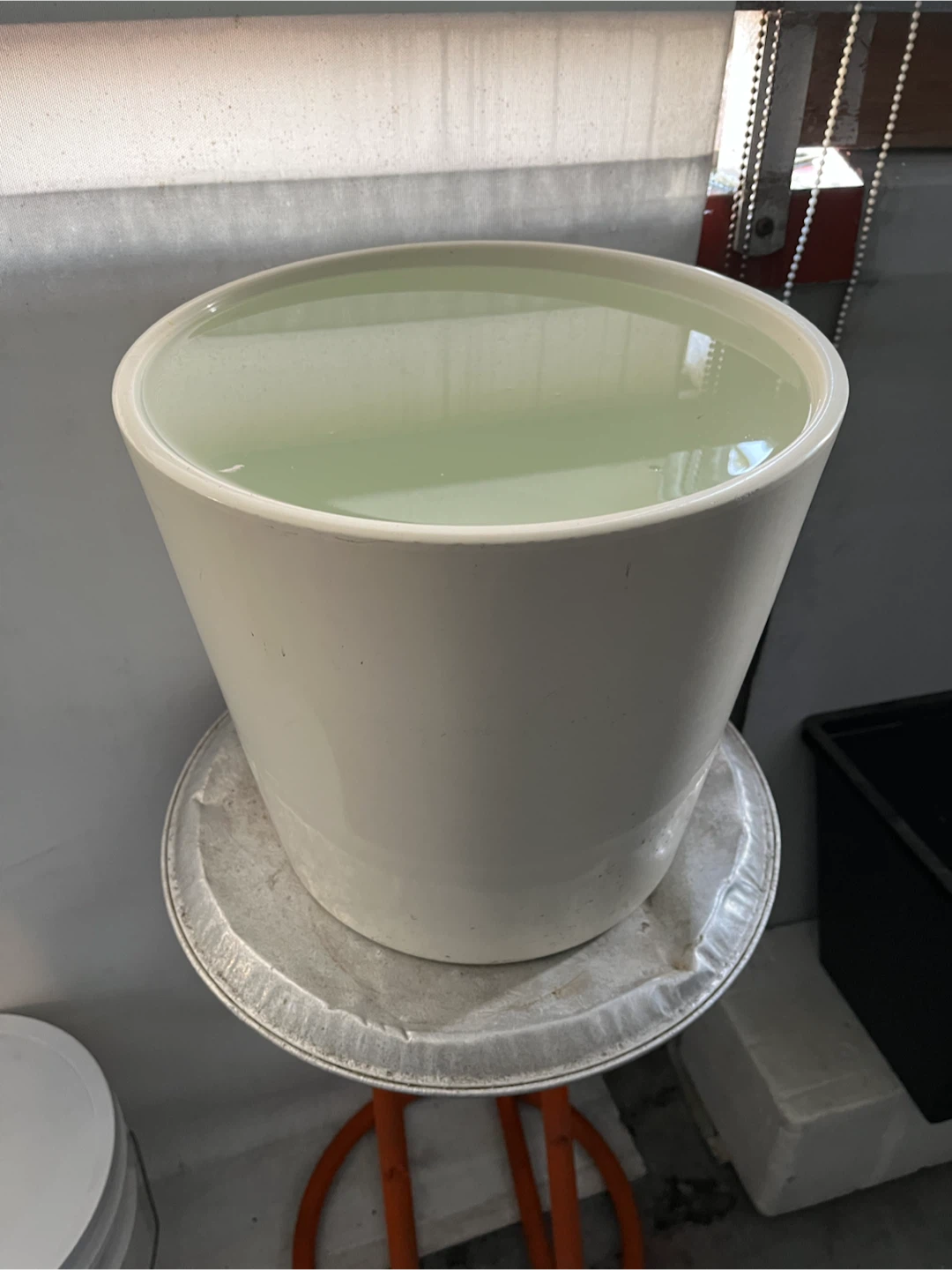Large 12” Off-White Ceramic Planter