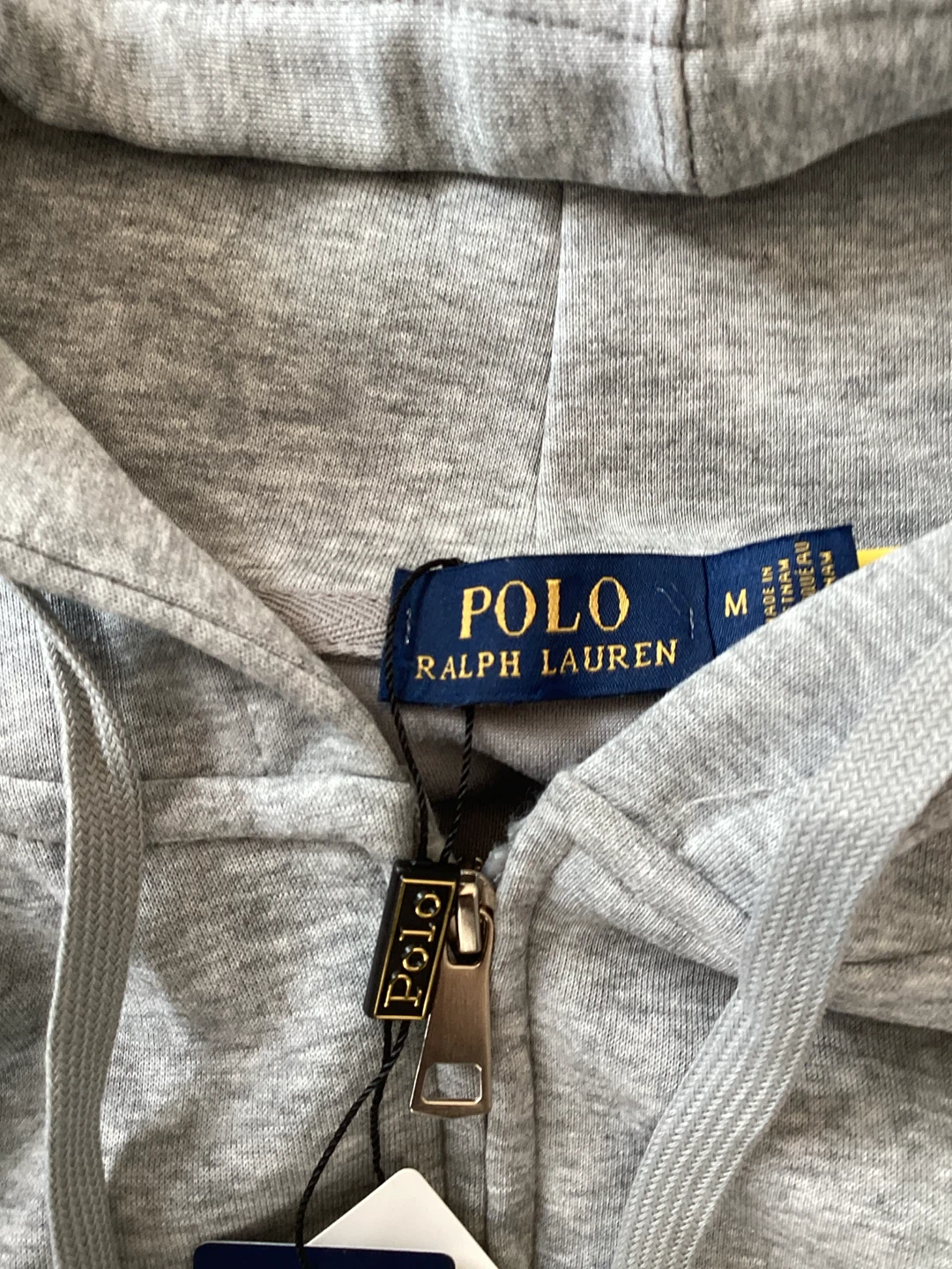 New Polo Ralph Lauren Grey Zip-Up Hoodie - photo 2