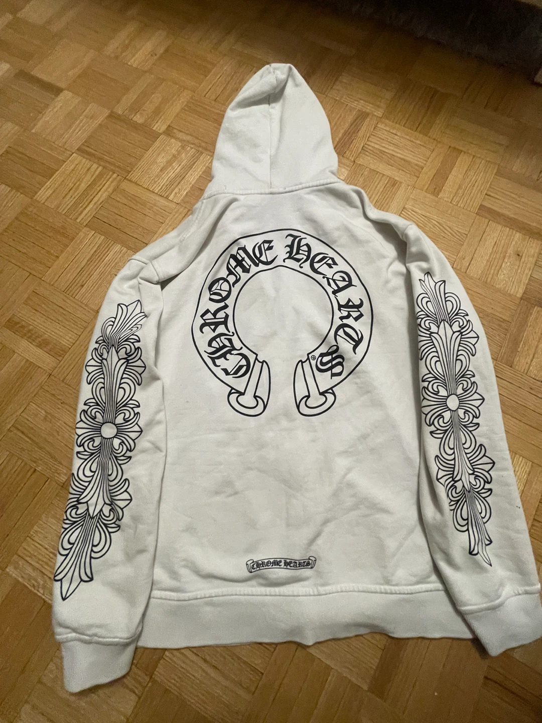 Chrome Hearts White Zip-Up Hoodie - photo 3