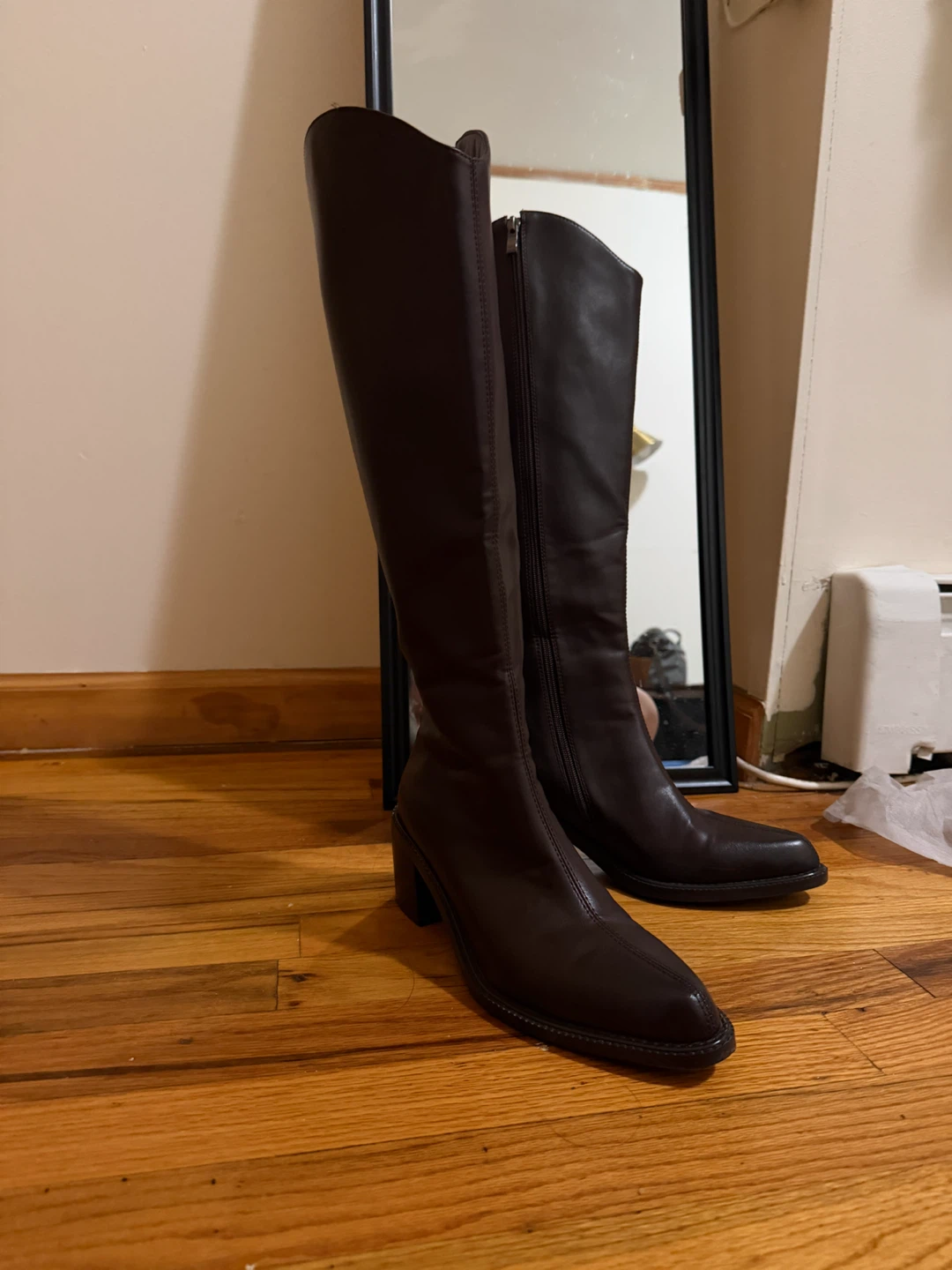 Dark Brown Knee-High Boots - photo 3