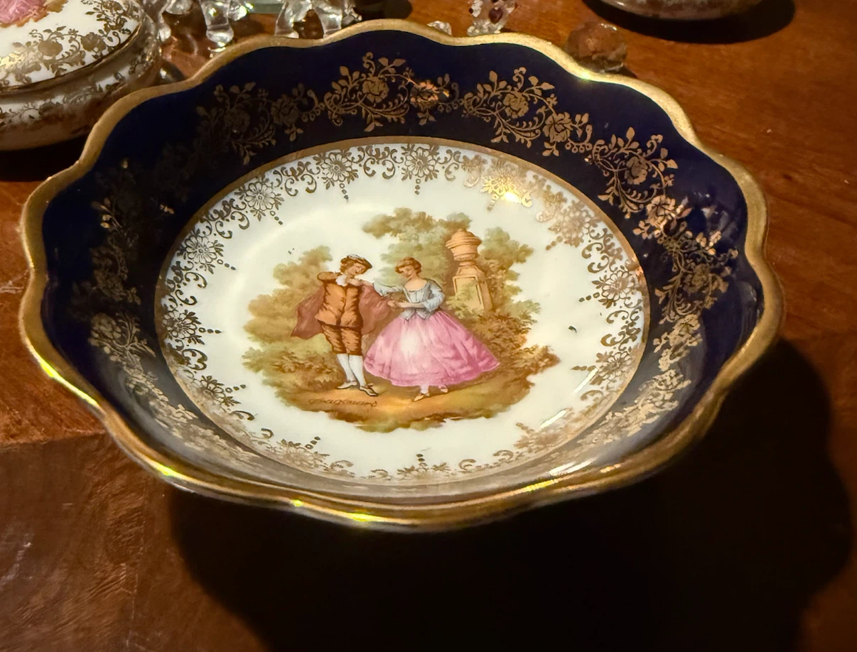 Limoges Porcelain Decorative Bowl