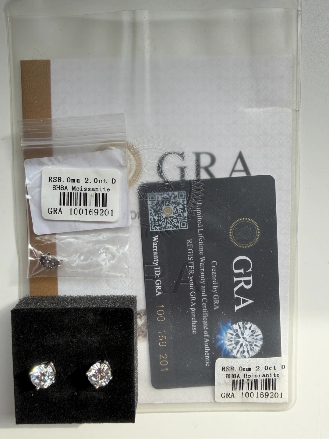 2.0ct Moissanite earrings - photo 5