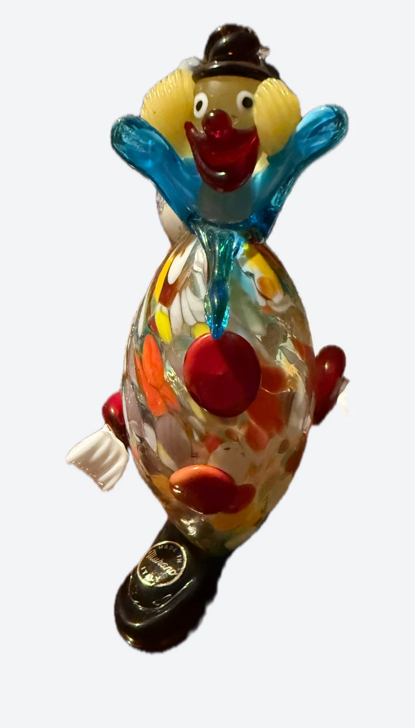 Murano Glass Clown Figurine