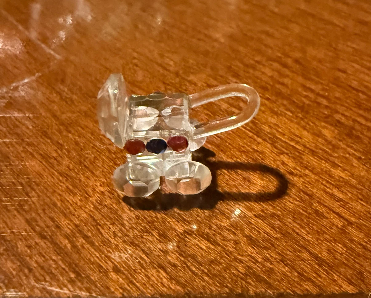 Miniature Crystal Stroller Ornament Sawarvski
