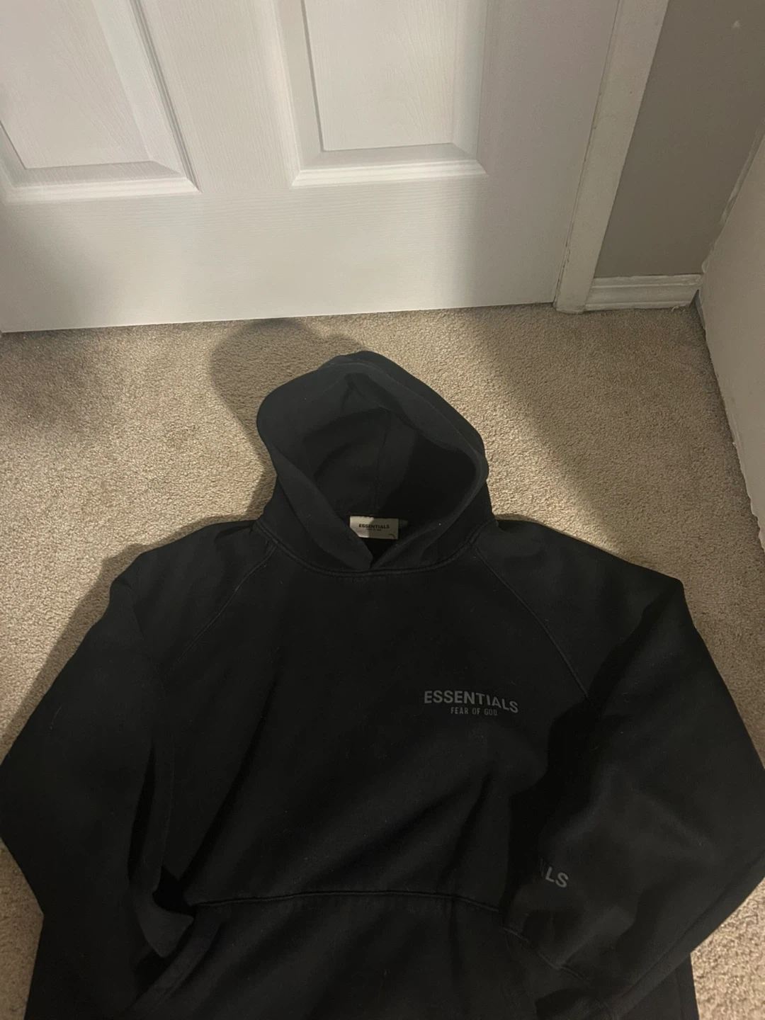 Essentials Fear of God Black Hoodie - photo 4
