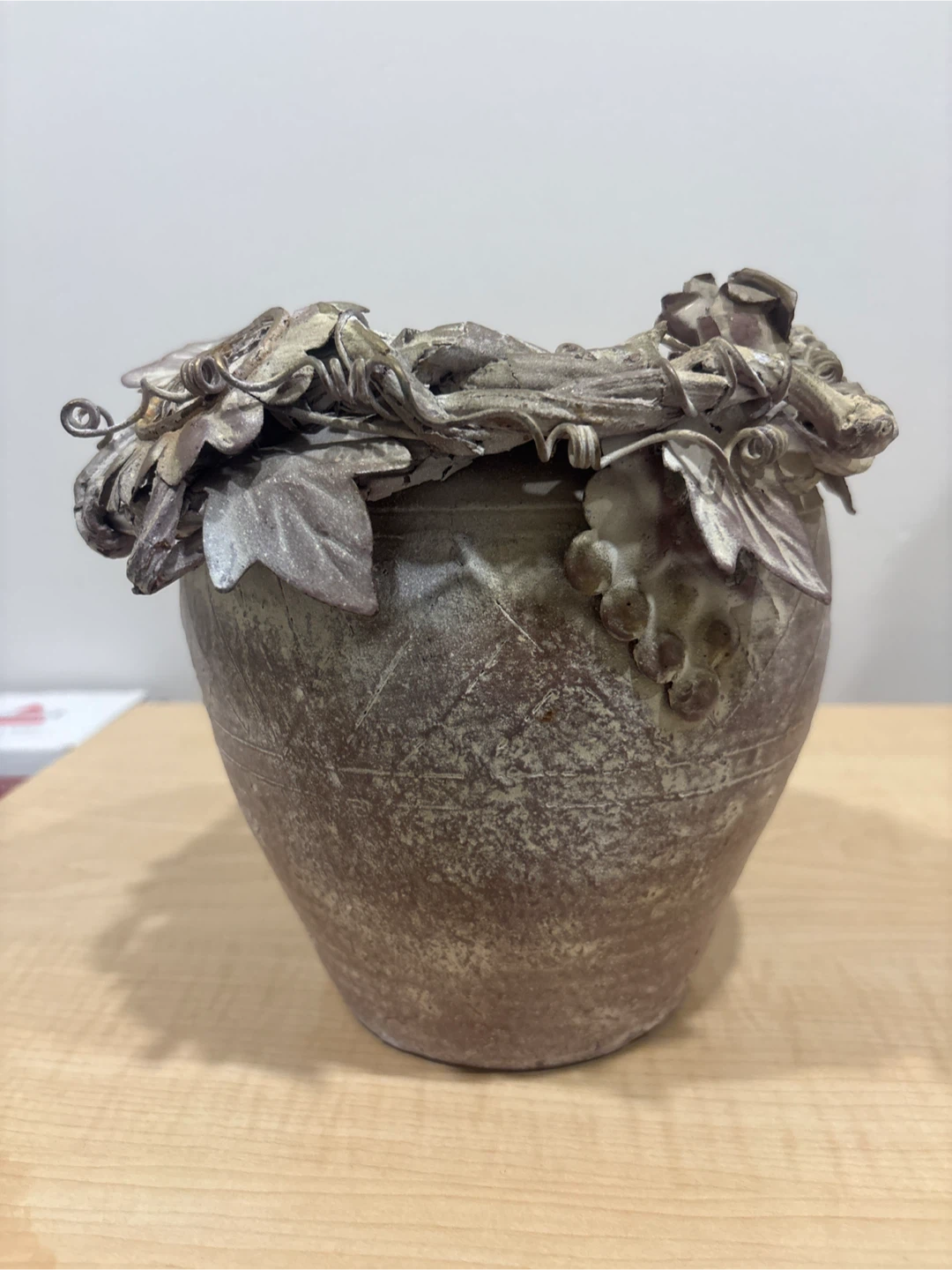 Rustic Decorative Terra Cotta Urn
