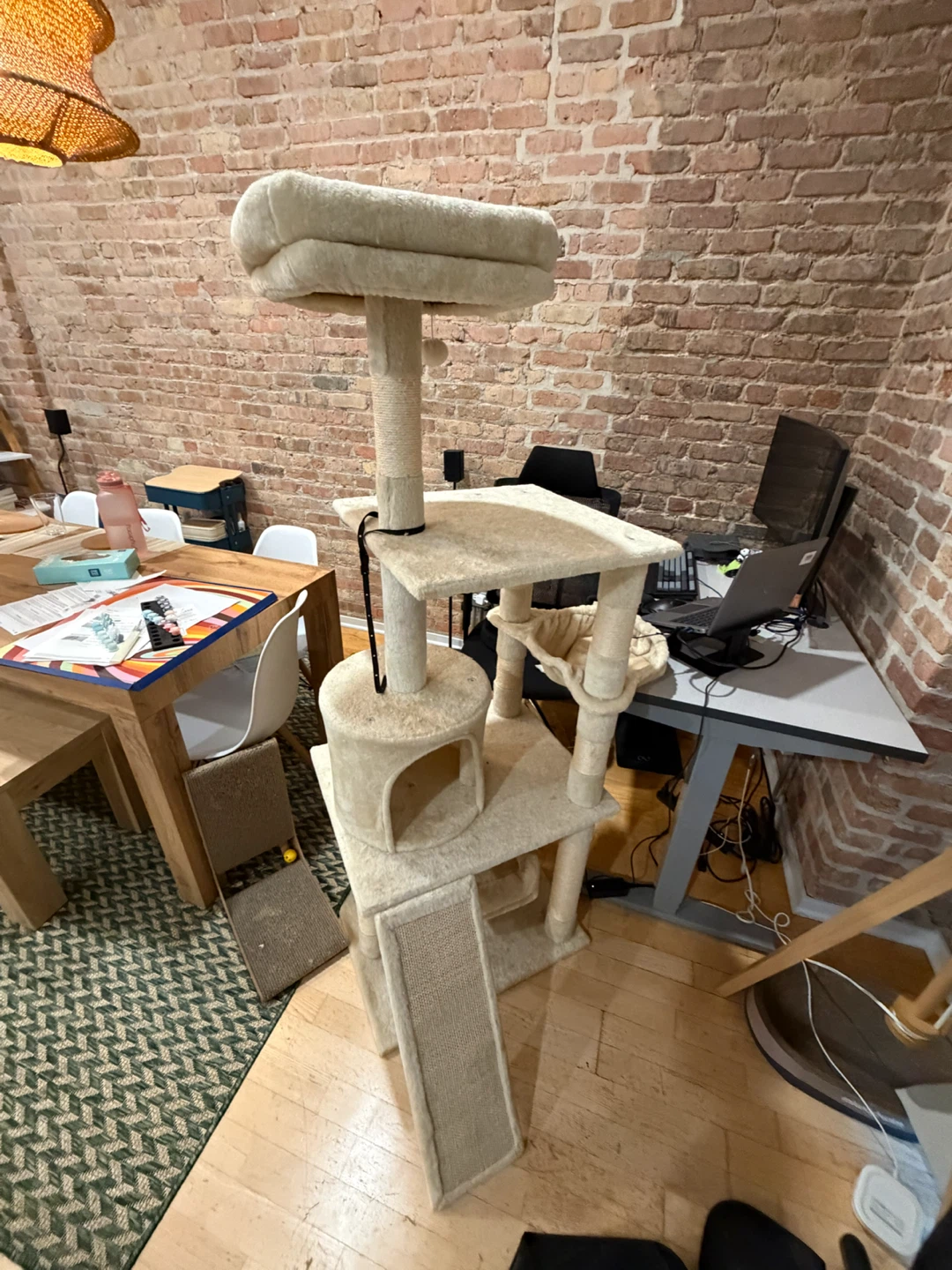 Cream Colored Multi-Level Cat Tree - photo 2