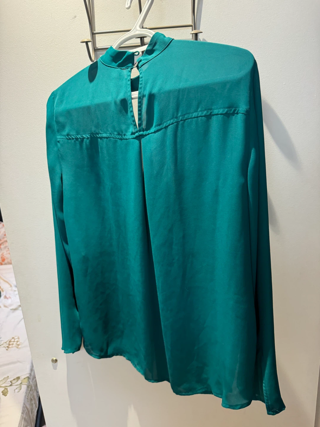 Michael Kors Teal Long-Sleeve Blouse - photo 3