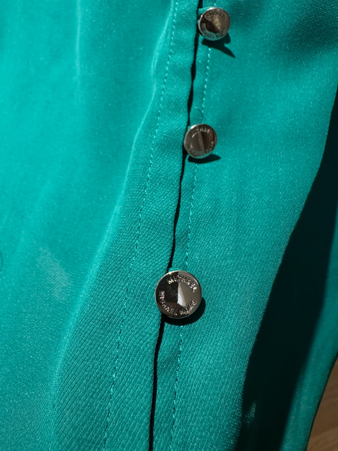 Michael Kors Teal Long-Sleeve Blouse - photo 4