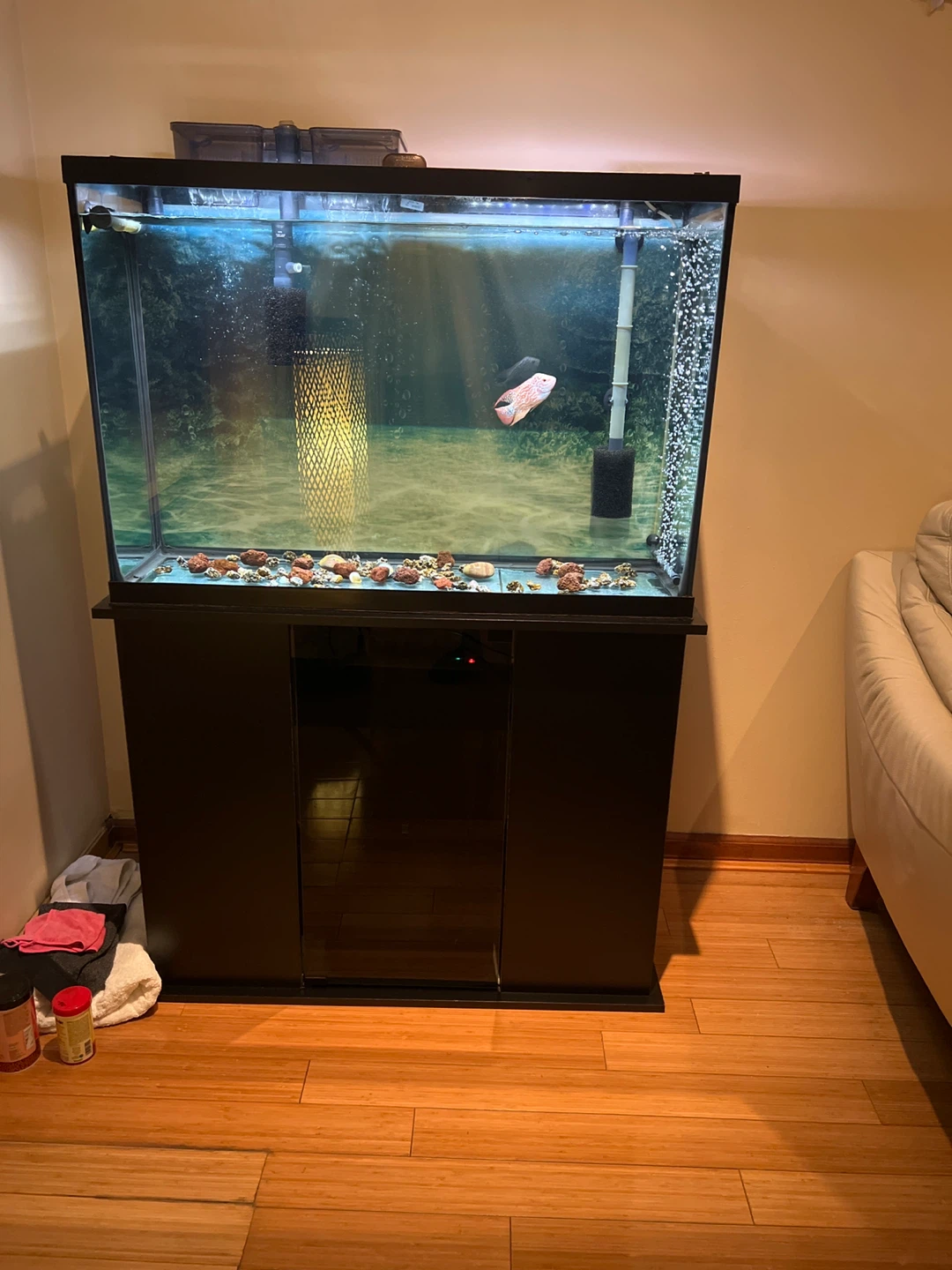 Black Aquarium Tank with Stand - photo 3