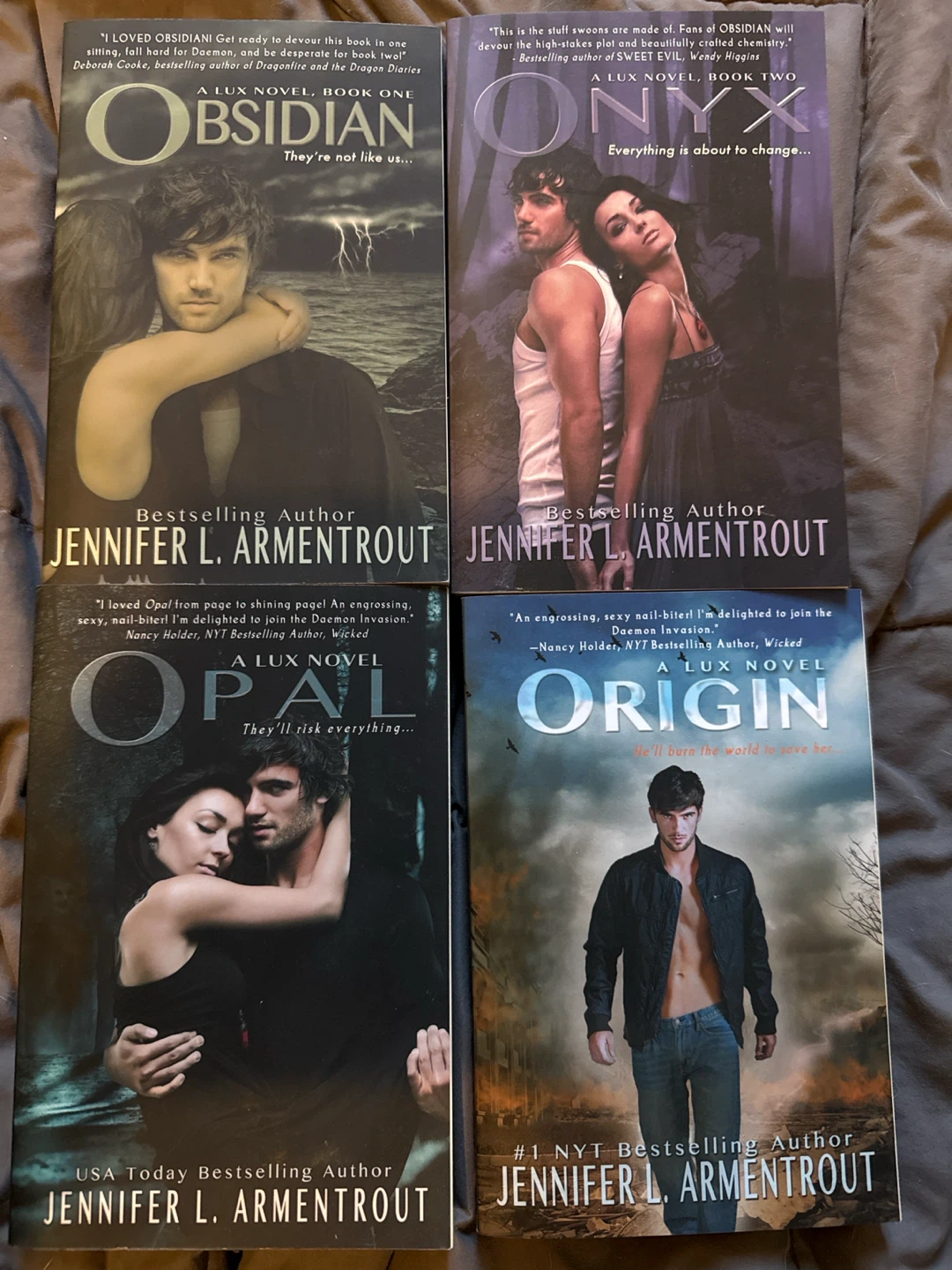 Lux Novel series by Jennifer L. Armentrout