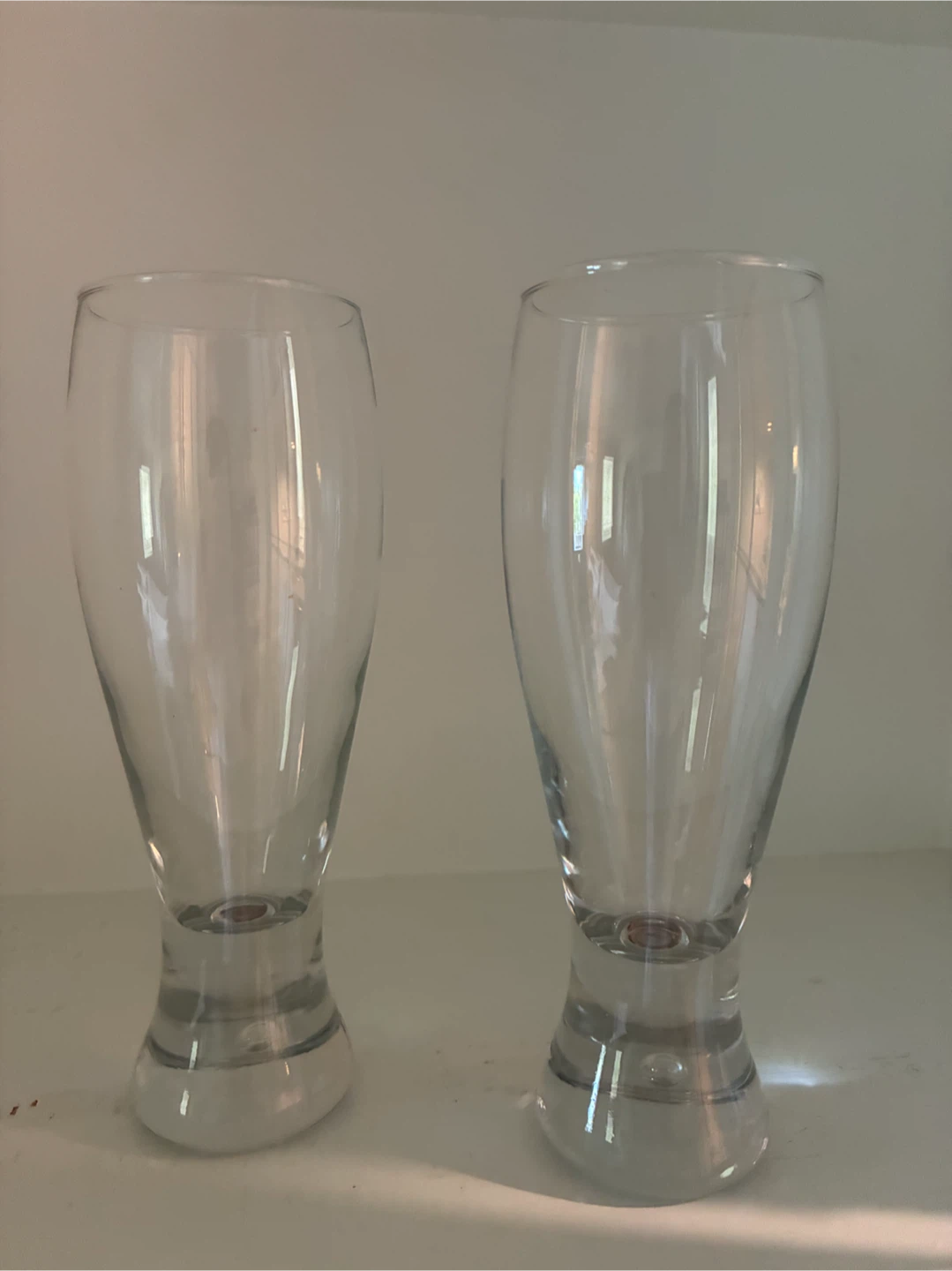 MOVING SALE : Set of 2 pilsner glasses