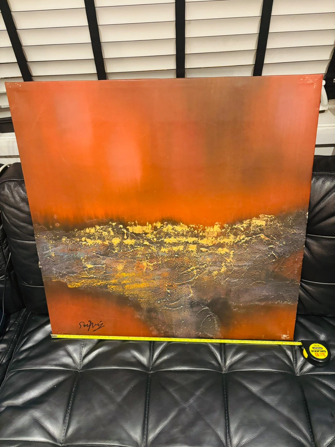 Original Abstract textured painting (24” x 24”) - photo 3