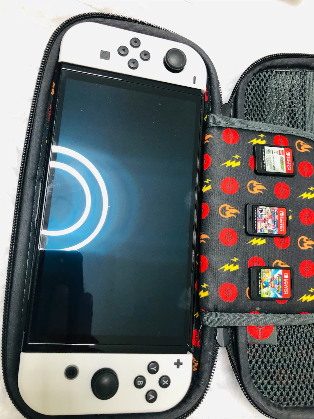Nintendo Switch OLED Model with Games and Accessories - photo 2