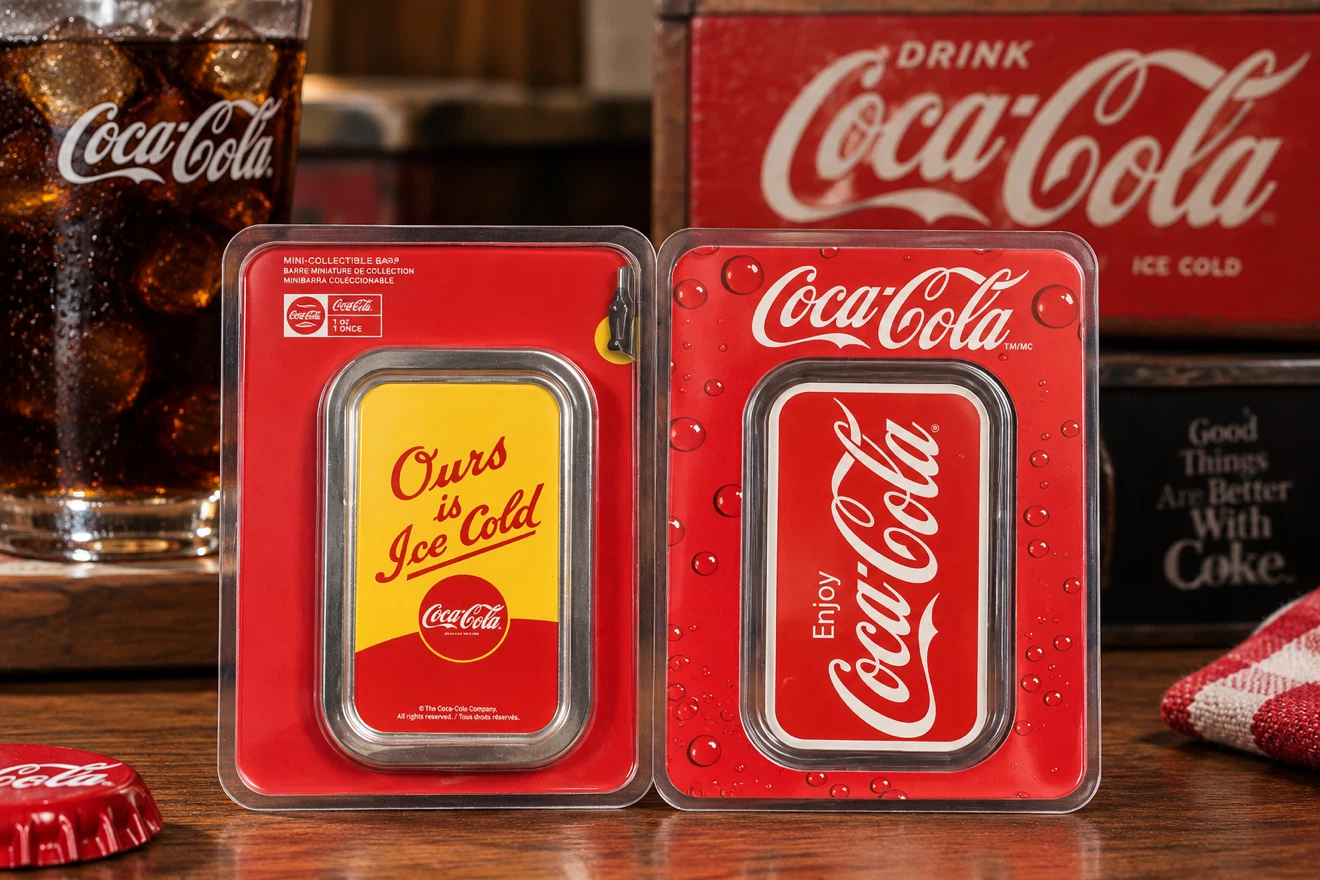 Coca-Cola Collectible Silver Bar 1 oz