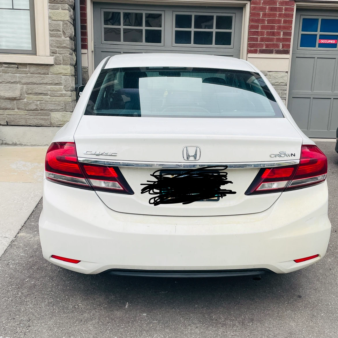 White Honda Civic Sedan 2013 - photo 2