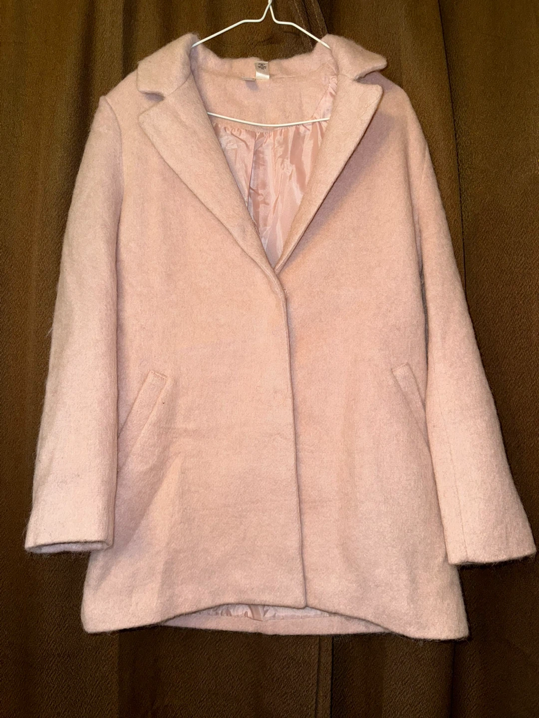 Forever 21 Exclusive Light Pink Wool-Blend Coat