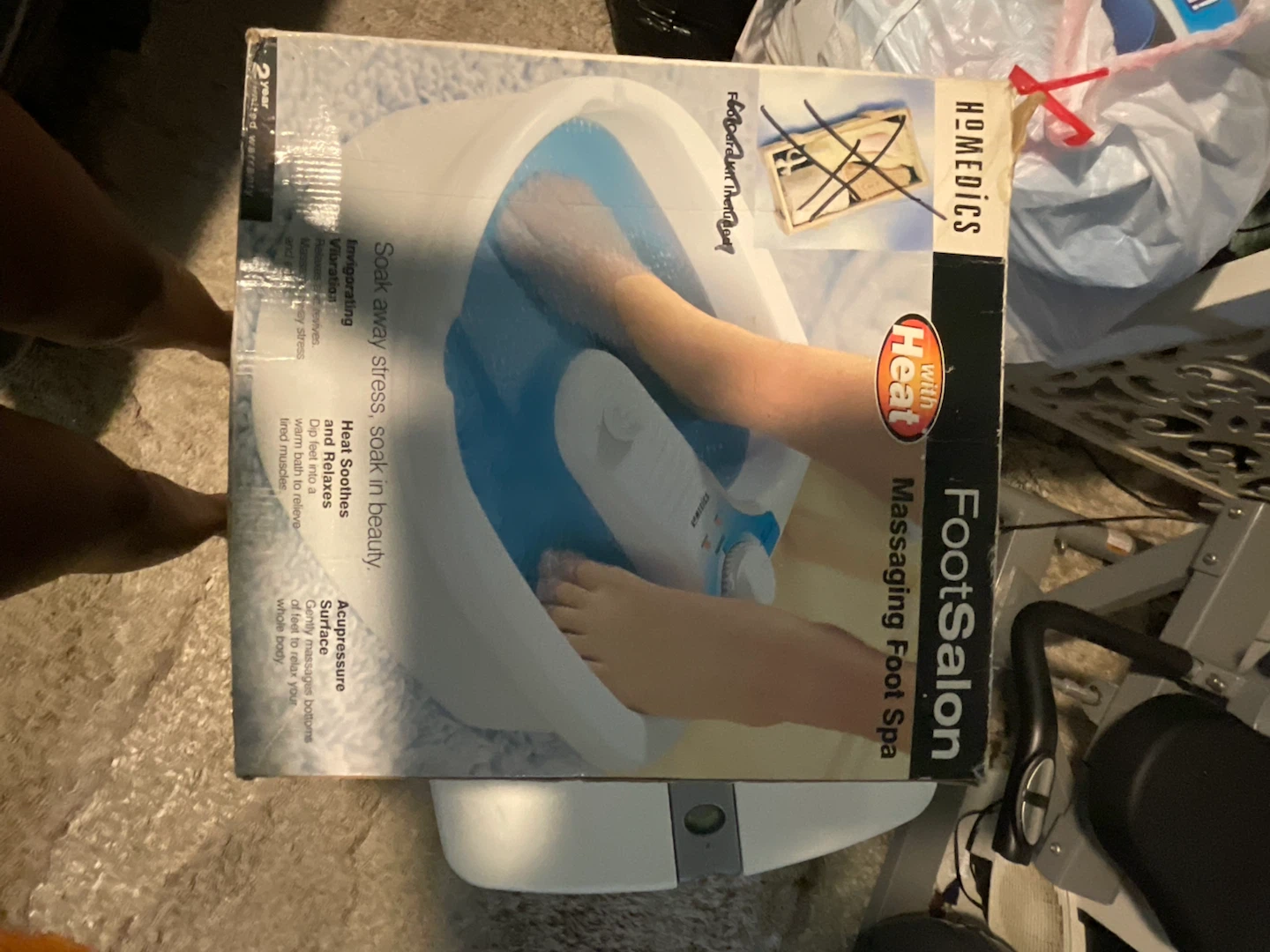 HoMedics FootSalon Massaging Foot Spa with Heat