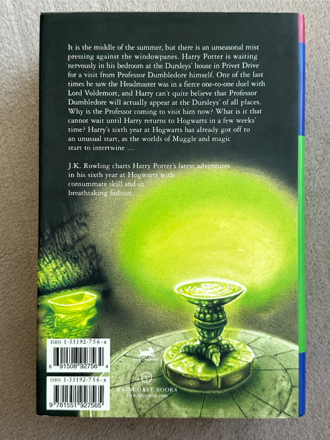 Harry Potter and the Half-Blood Prince Hardcover - photo 3