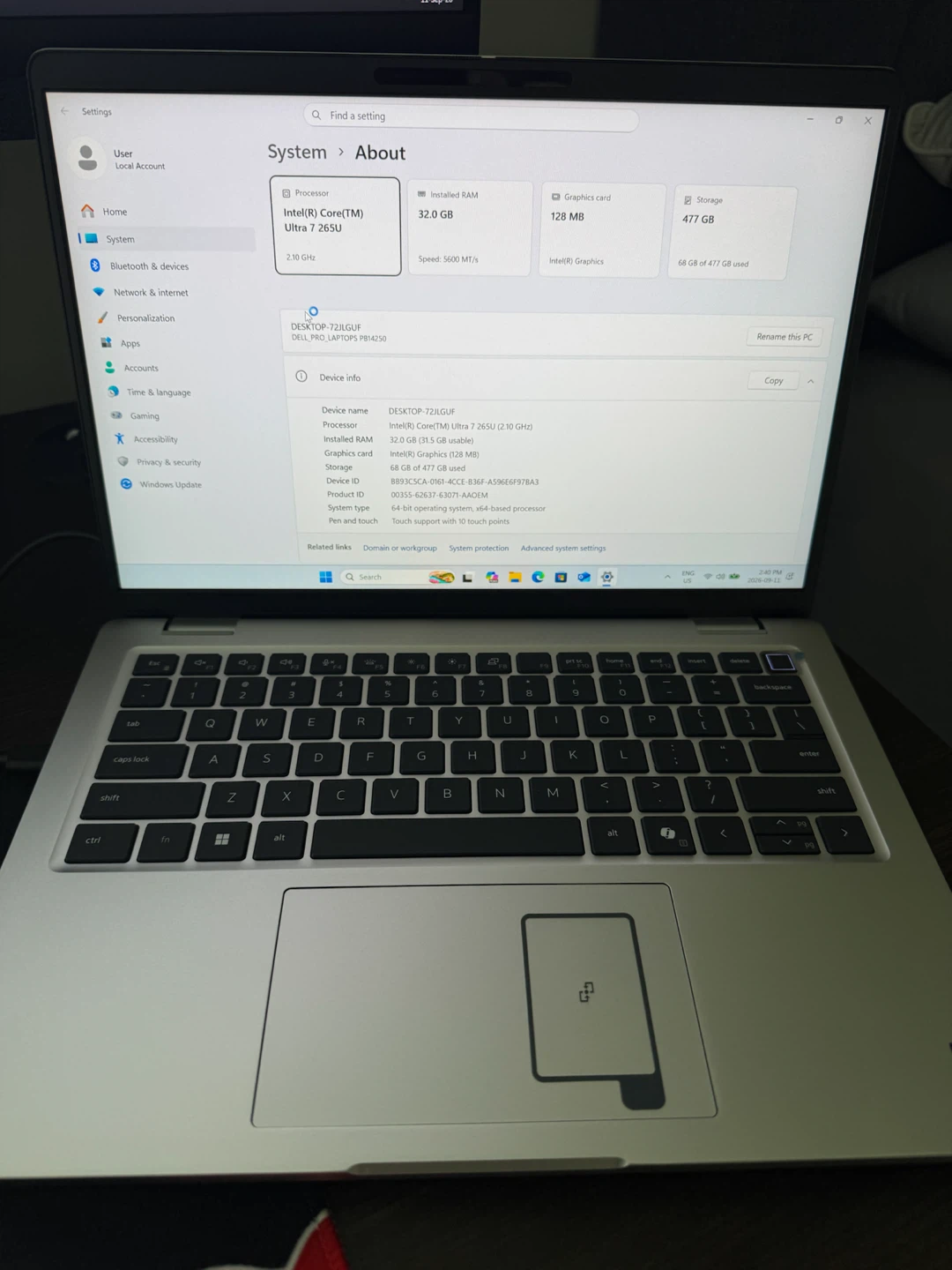 Dell Pro 14 - Intel Ultra 7 Processor - photo 4