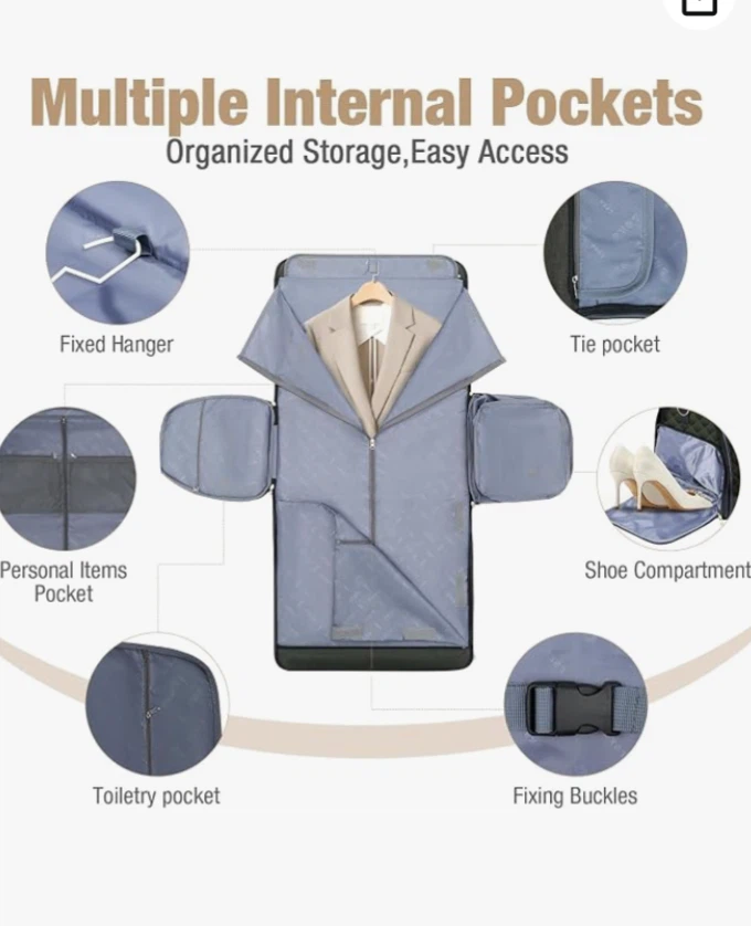 Convertible Garment Bag Travel Duffel - photo 4
