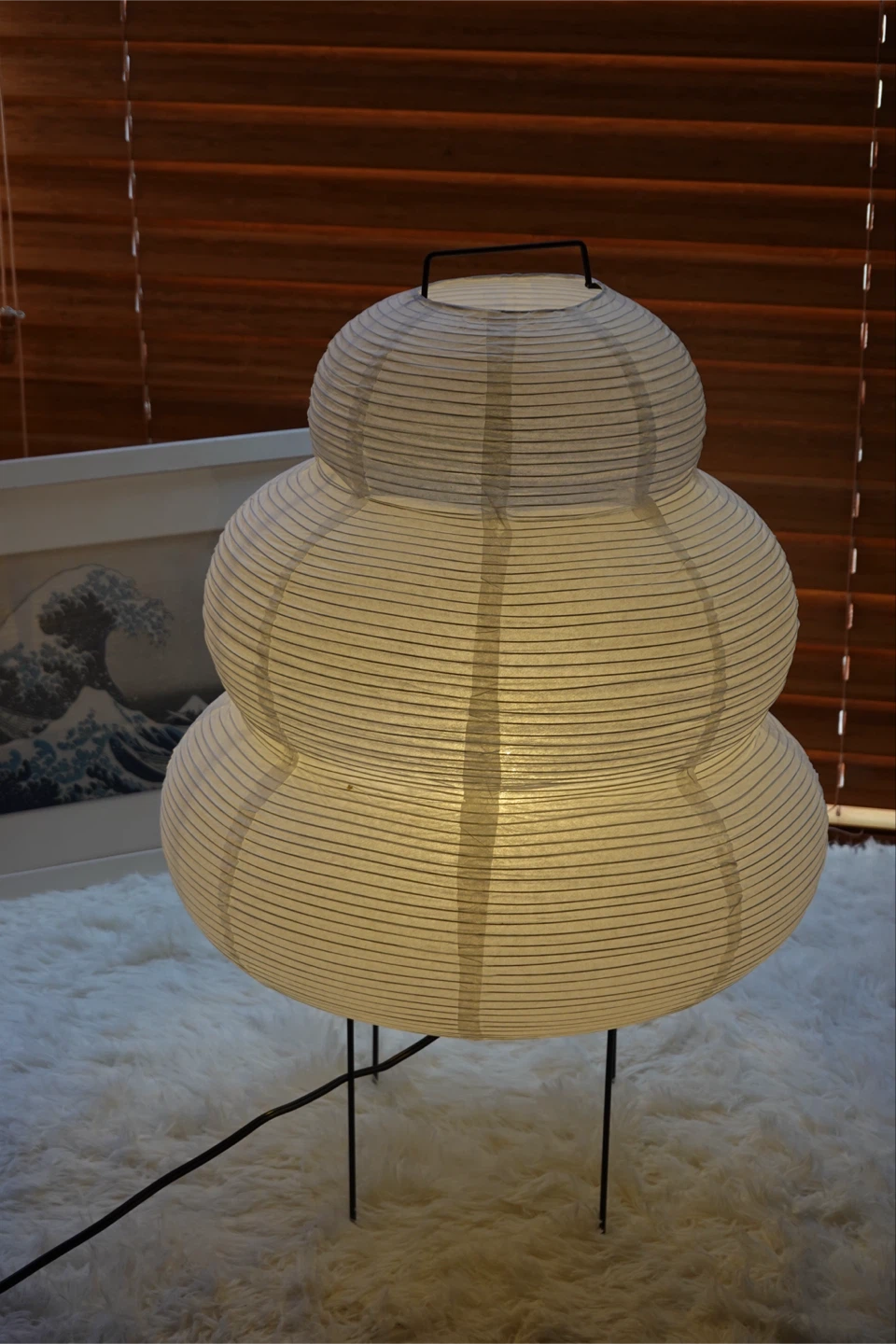 Stacked Paper Lantern Table Lamp - photo 2