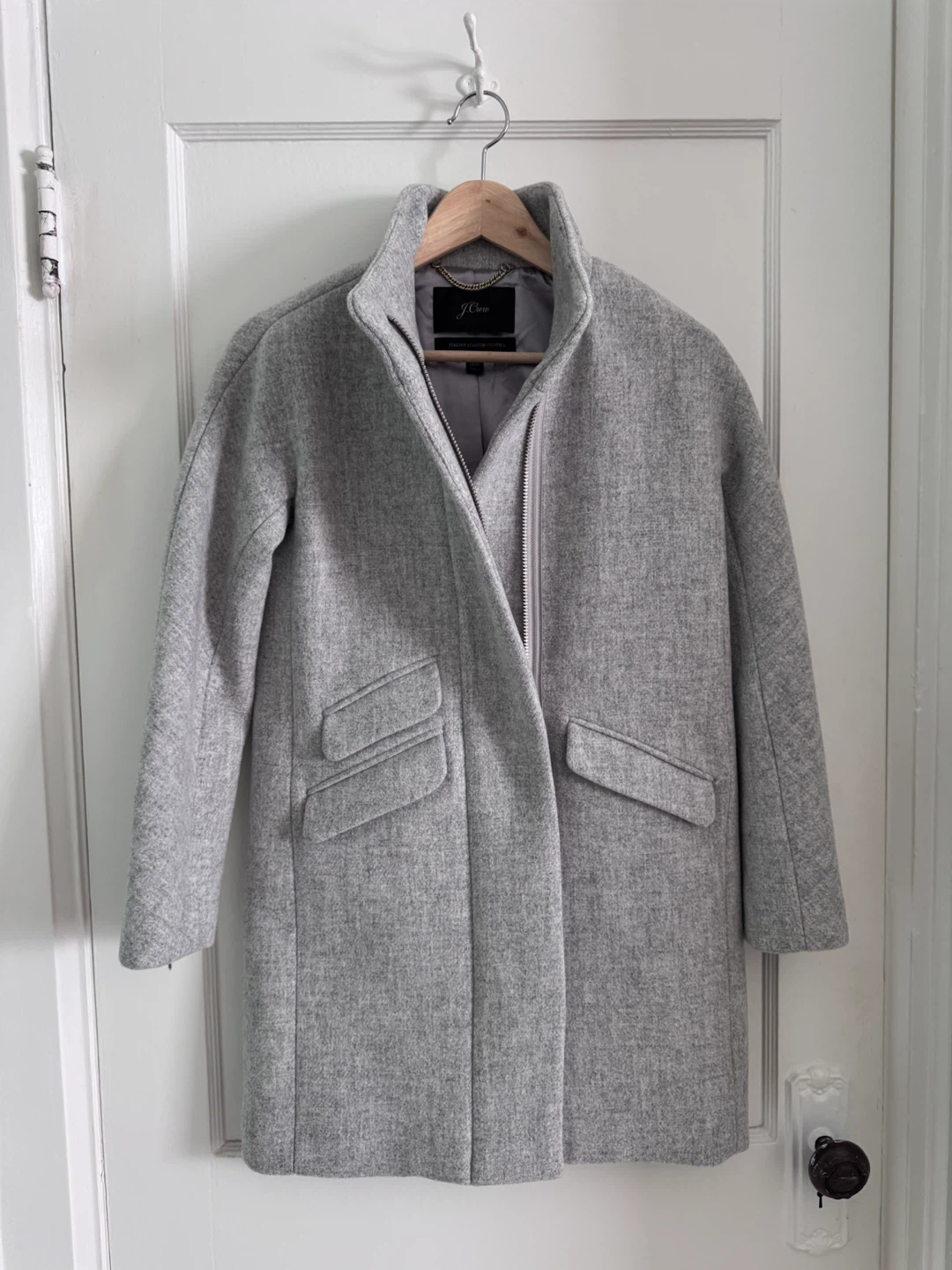 J.Crew Italian Stadium-Cloth Wool Cocoon Coat - photo 2