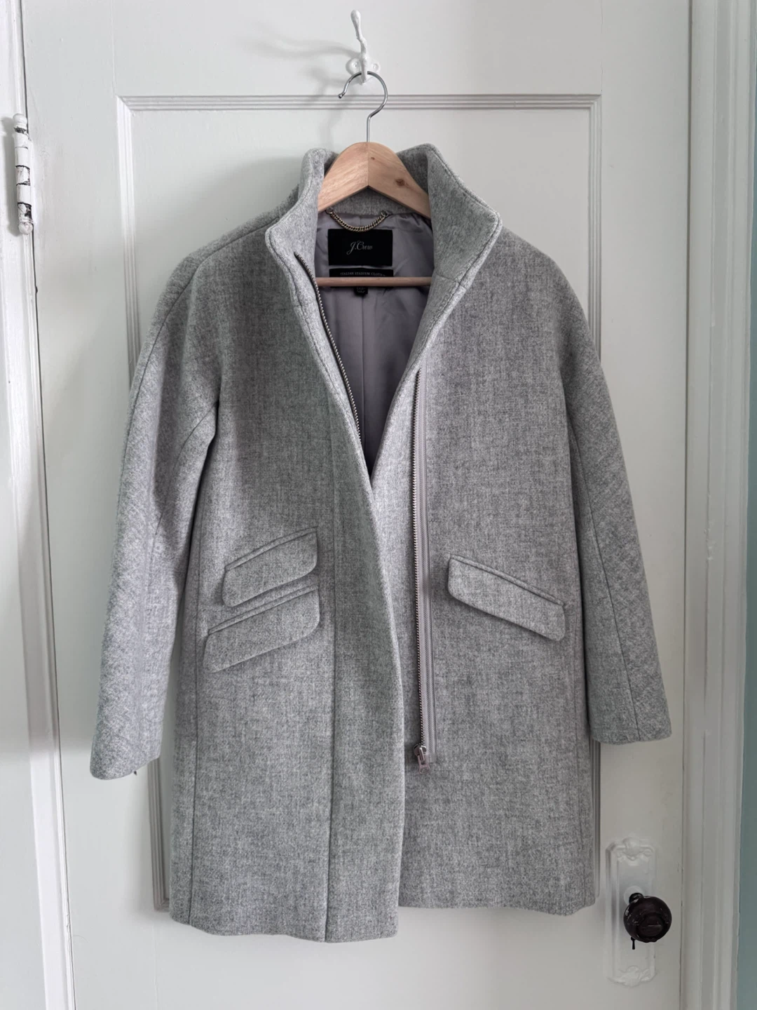 J.Crew Italian Stadium-Cloth Wool Cocoon Coat - photo 3