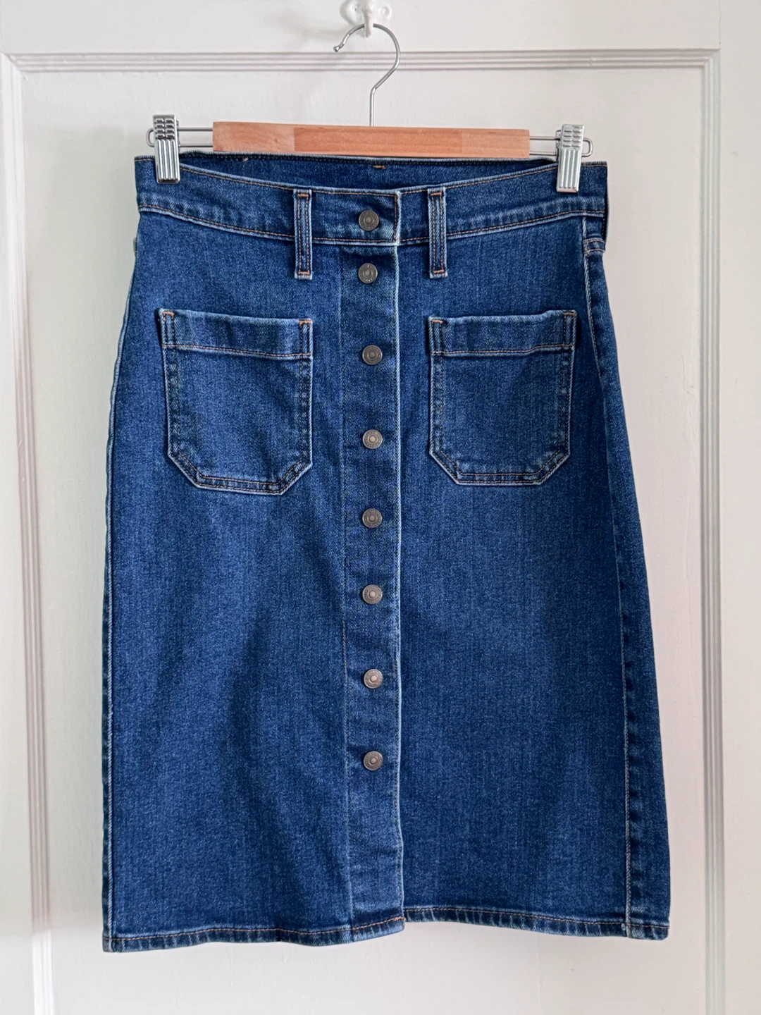 Levi Strauss & Co. Denim Button-Front Skirt