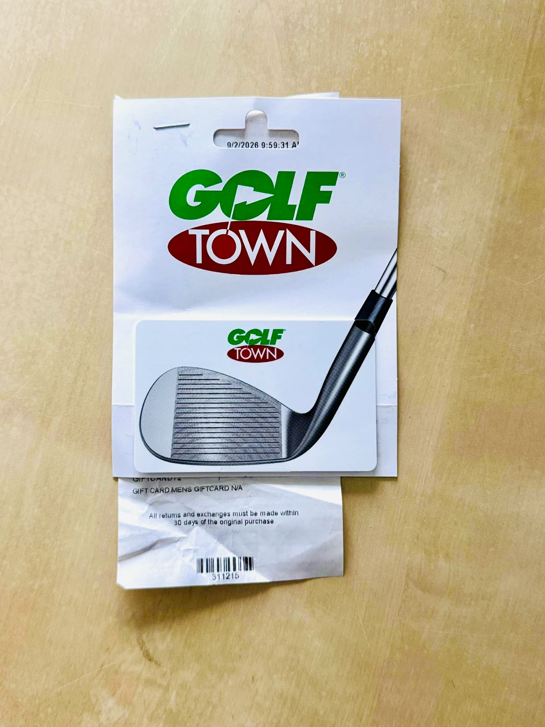 Golf Town $400 Gift Card